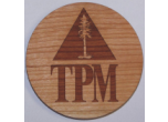 COASTER-WOOD TPM - Custom Wooden Coasters(TPM Logo)