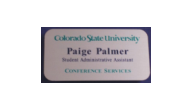 CSU-NAMETAG-CONFERENCE - CSU Conference Services Name Tags(Gold)