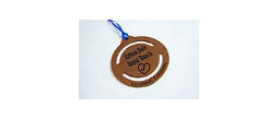 L-ORNAMENT GRO - Engraved Leather Ornament