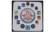 MILITARY-COASTER-COLOR-SQ - Inexpensive Military Coasters(Fabric-Color Sample)