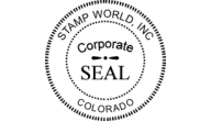 Offering corporate rubber stamps!  We make a rubber stamp and a corporate emboosing seal at great prices!