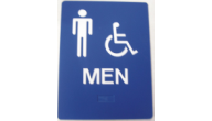 Offering ADA restroom signage.  Our braille signage can come in any size and color.