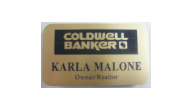 Offering Coldwell Banker real estate name id badges.  Our engraved and color printed name tags are professional but priced economically.
