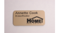 Offering Home Real Estate magnetic name badge!  Engraved custom ID badges at the lowest prices on the internet!