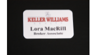 Offering Keller Williams name tags.  Our id badges are guaranteed for life.  They are attached with a magnet.