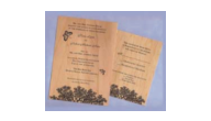 WEDDING-BUTTERFLY INVITE - Wooden Veneer Invitations(Butterfly Design)