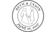 Offering wedding embossing seals. We engrave any wedding seal format that you like.  We can engrave custom clip art.