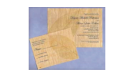 WEDDING-LEAF INVITE - Wooden Veneer Invitations(Leaf on Maple)