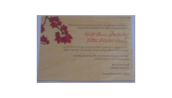 WEDDING-VENEER-FALLLEAVES - Wood Veneer Invitations(Fall Leaves)
