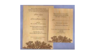 WEDING-TREE TOP INVITE - Wooden Veneer Invitations(Tree Top in Maple)