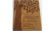 WOOD-INVITATIONS - Wooden Veneer Invitations(SW Tree Design)