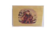 XMASCARD-OLDTIMESANTA - Wood Christmas Card(Old Time Santa Sample)