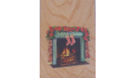 XMASCARD-STOCKINGS - Wood Christmas Card(Stockings Sample)