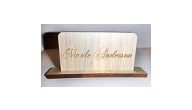 PLACECARD-PINE - Personalized Wood Engraved Place Cards(Blue Stain Pine)