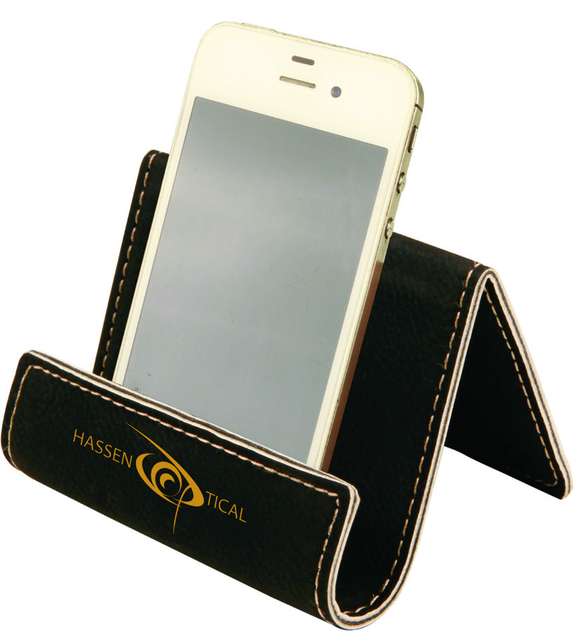 Leather cell phone holder